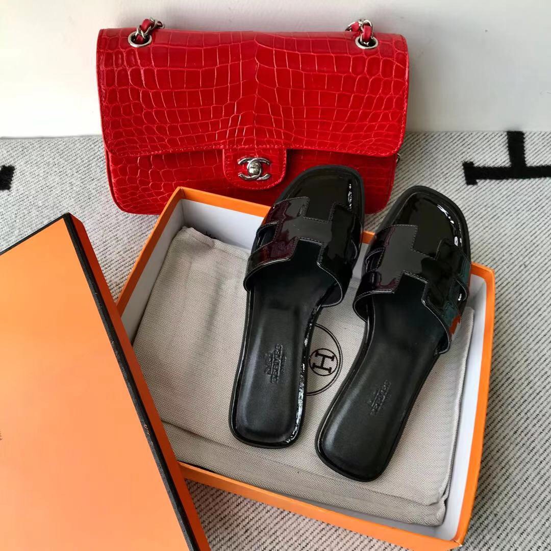 에르메스 올수공 오란 슬리퍼 샌들 페이던트 20